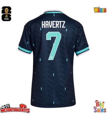 Germany Kai Havertz #7 Replica Away Stadium Shirt for Women World Cup 2026 Short Sleeve